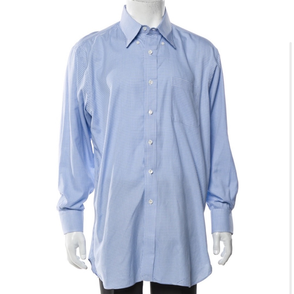 Hamilton x Todd Snyder Houndstooth Dress Shirt XL